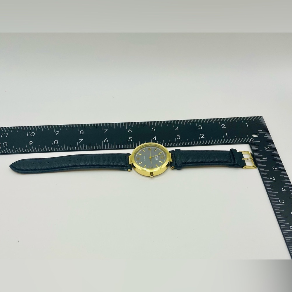 Cruise Club Gold Tone Quartz Watch with a Black Strap and Grey Dial. 10 inches. - Picture 7 of 7